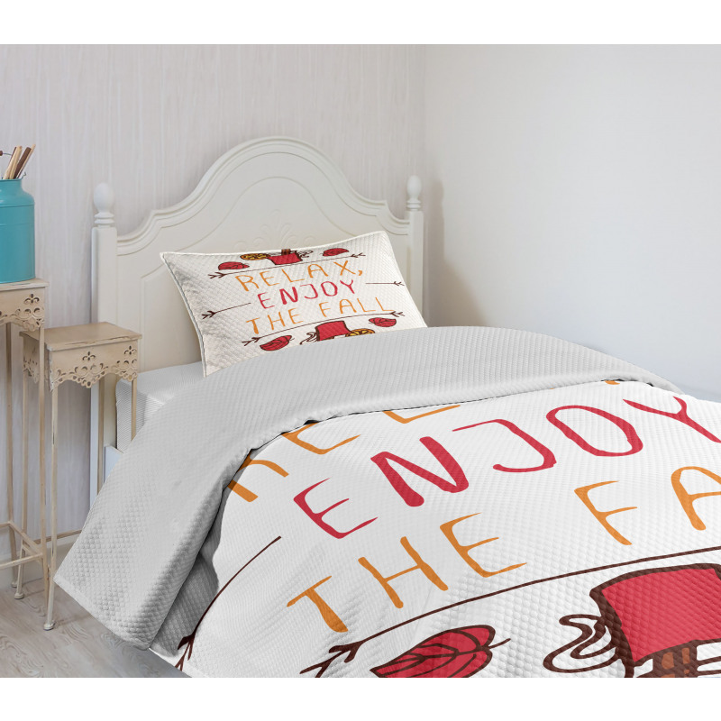 Autumn Concept Relax Enjoy Bedspread Set