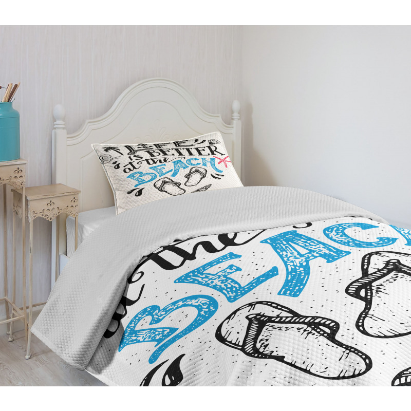 Life is Better at the Beach Bedspread Set