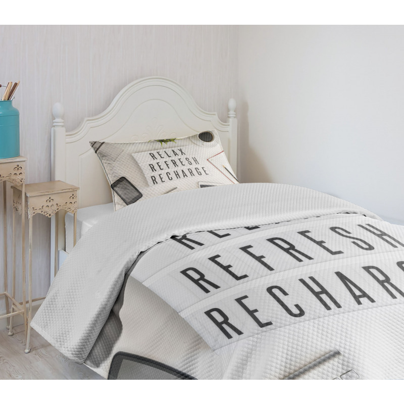 Relax Refresh and Recharge Bedspread Set