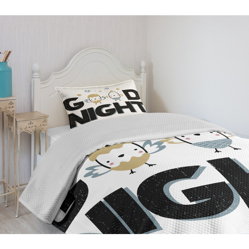 Night and Nesting Eggs Bedspread Set