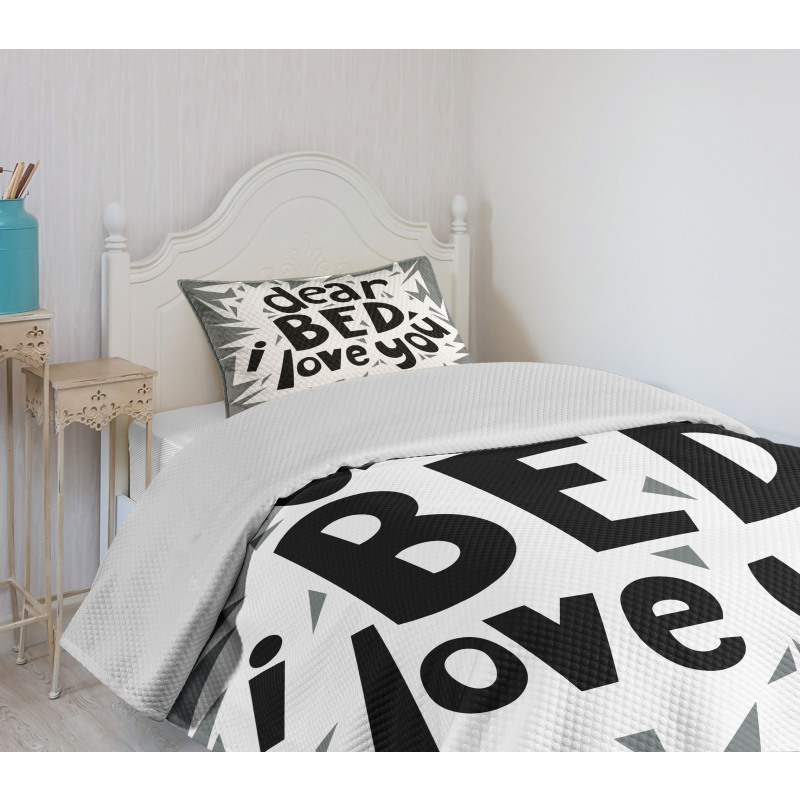 World Sleep Day Concept Bedspread Set