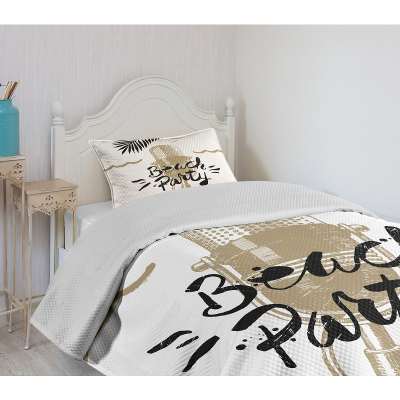 Musical Beach Party Bedspread Set