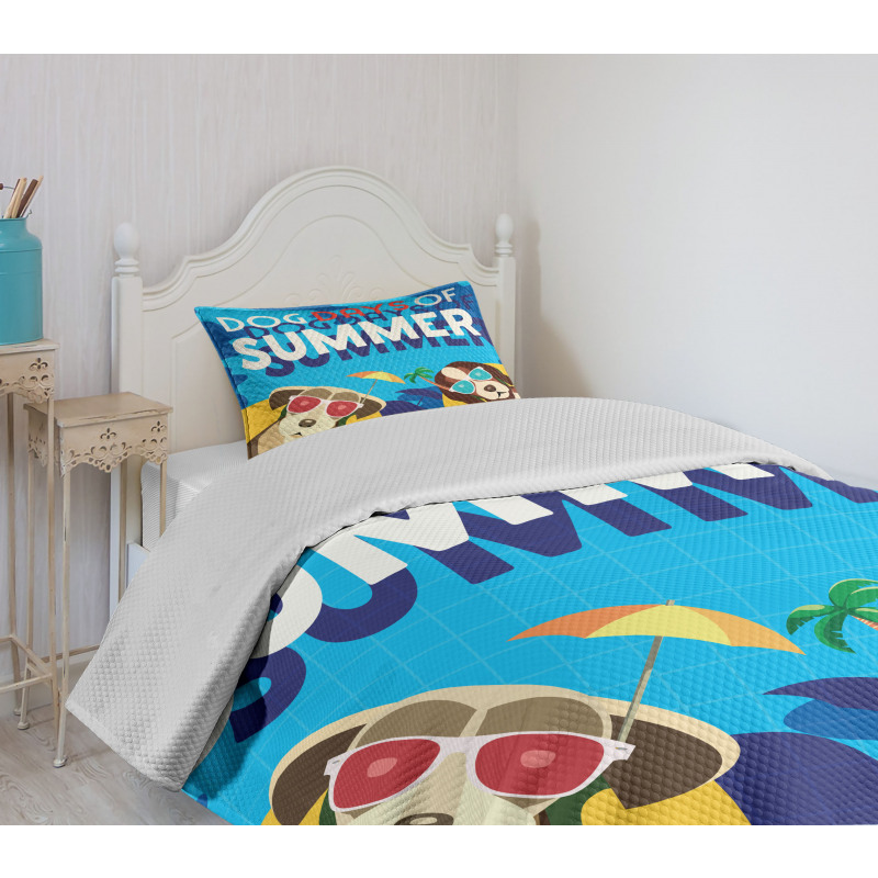 Dogs Days of Summer Bedspread Set