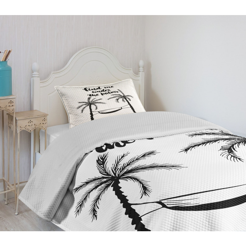 Find Me Under Palms Bedspread Set