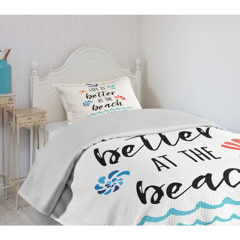 Travel Anchor Wave Bedspread Set