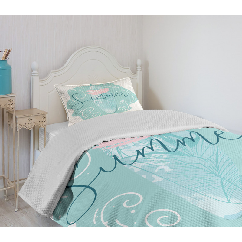 Surfboard Abstract Sea Bedspread Set