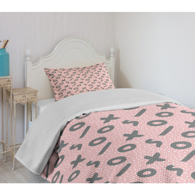 Snowy Backdrop Grafitti Bedspread Set