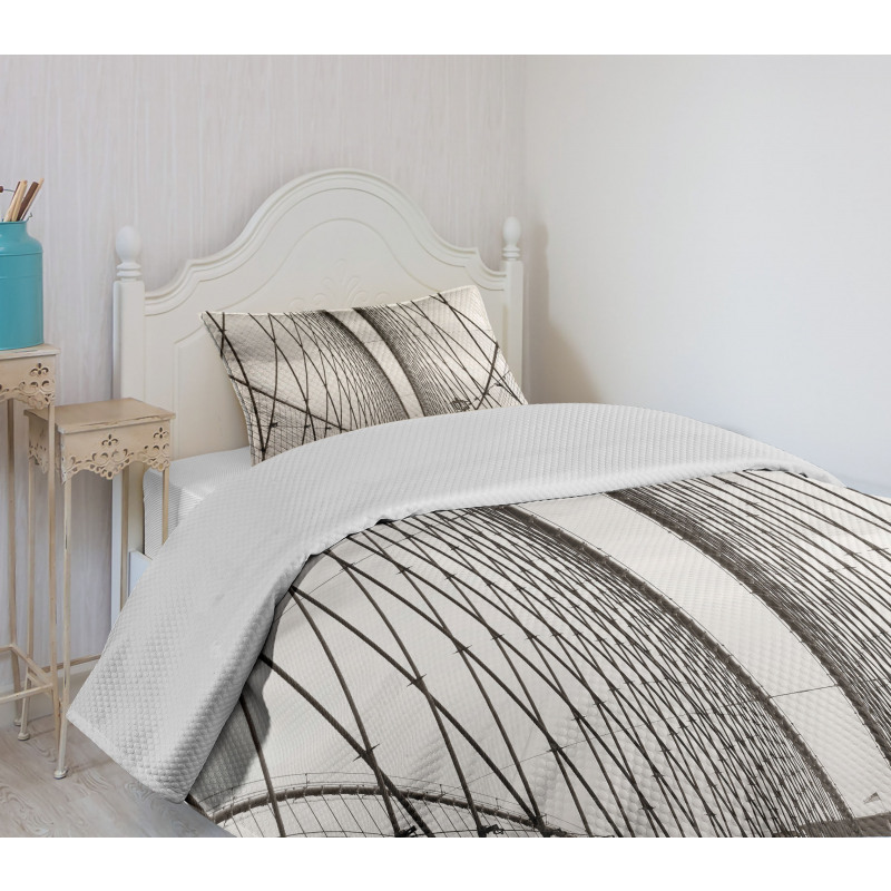 Brooklyn Bridge Cables Bedspread Set