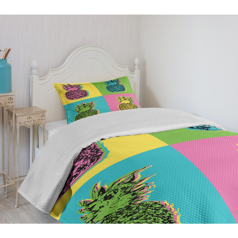 Colorful Summer Pop Art Bedspread Set