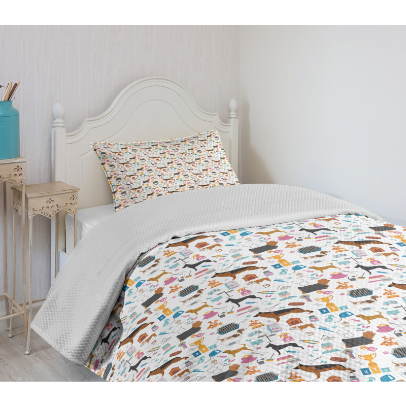 Healthcare Veterinary Cartoon Bedspread Set