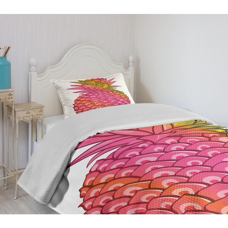 Tropical Organic Fruit Bedspread Set