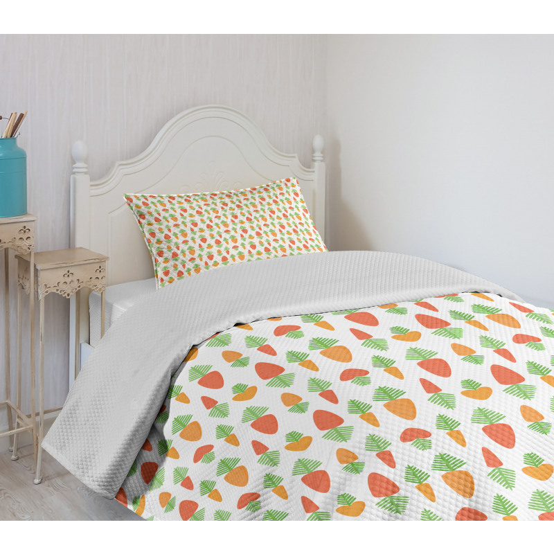 Natural Healthy Food Design Bedspread Set