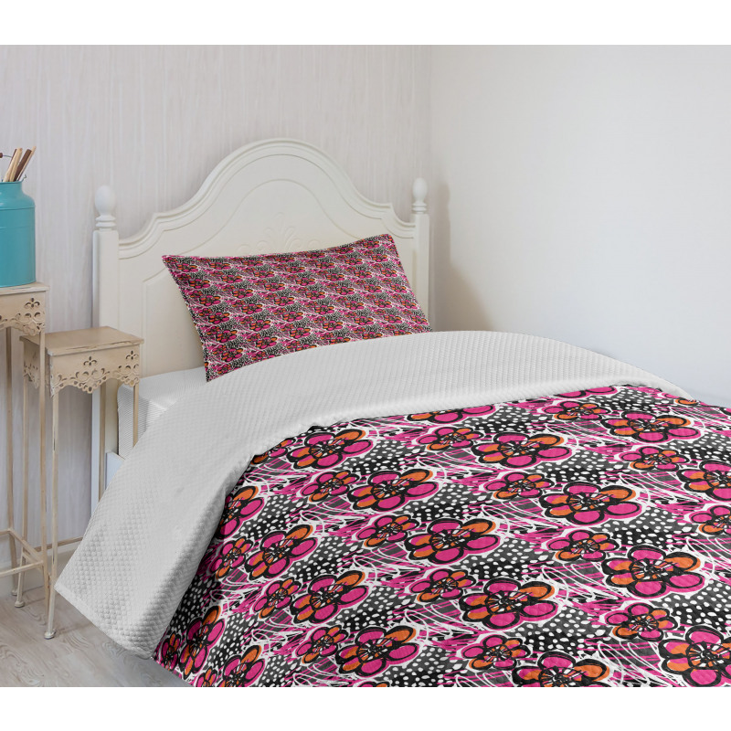 Flower Blossom Bedspread Set