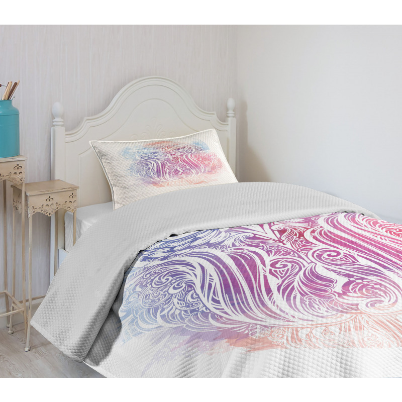 Woodland Bird Design Bedspread Set