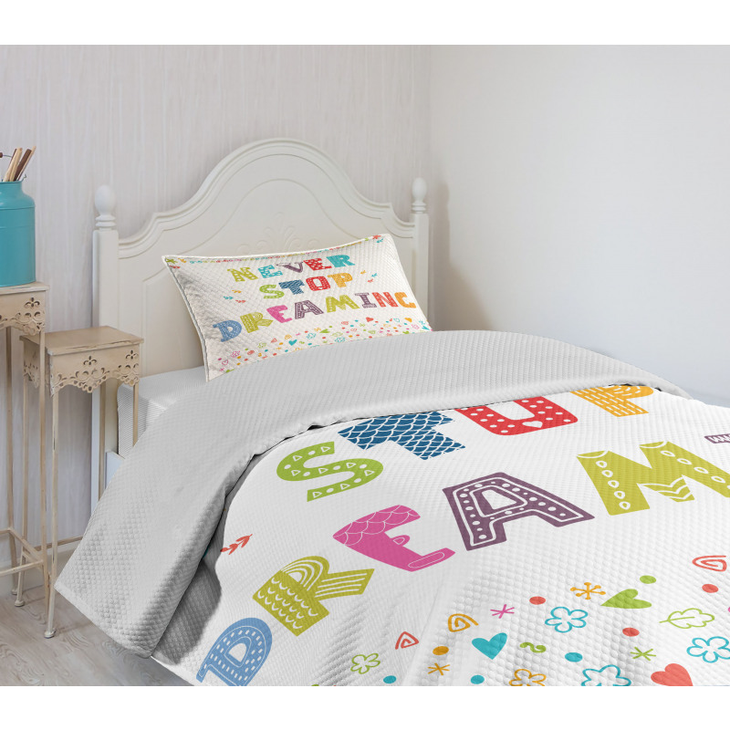 Assortment of Childish Motifs Bedspread Set