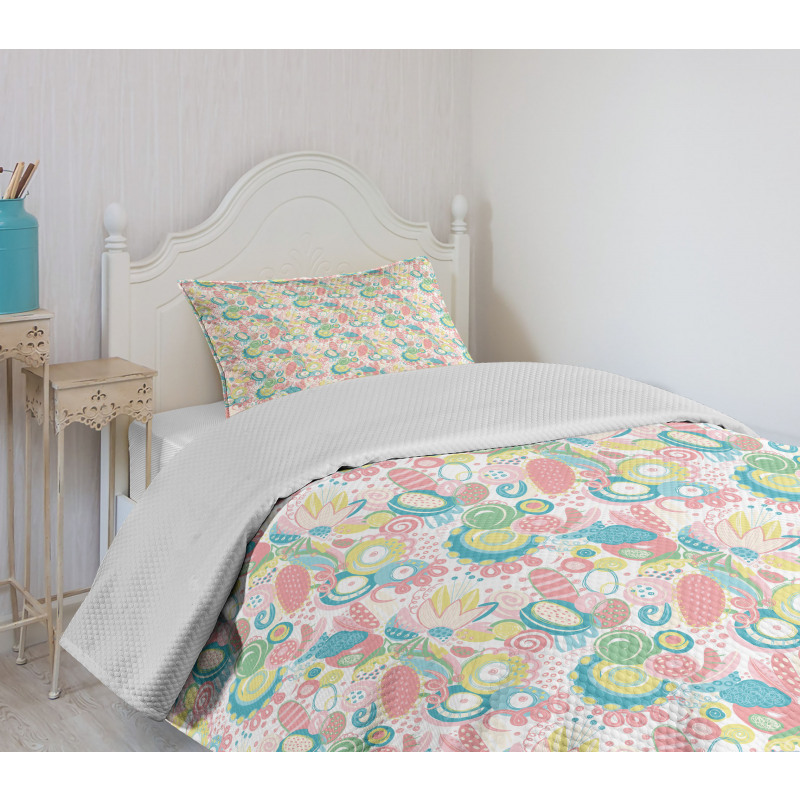 Abstract Colorful Happy Art Bedspread Set