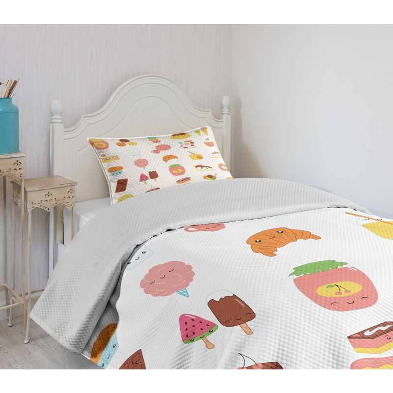 Dessert Concept Sketches Bedspread Set