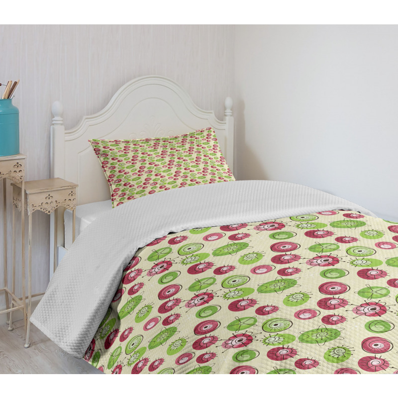 Surrealistic Floral Bedspread Set