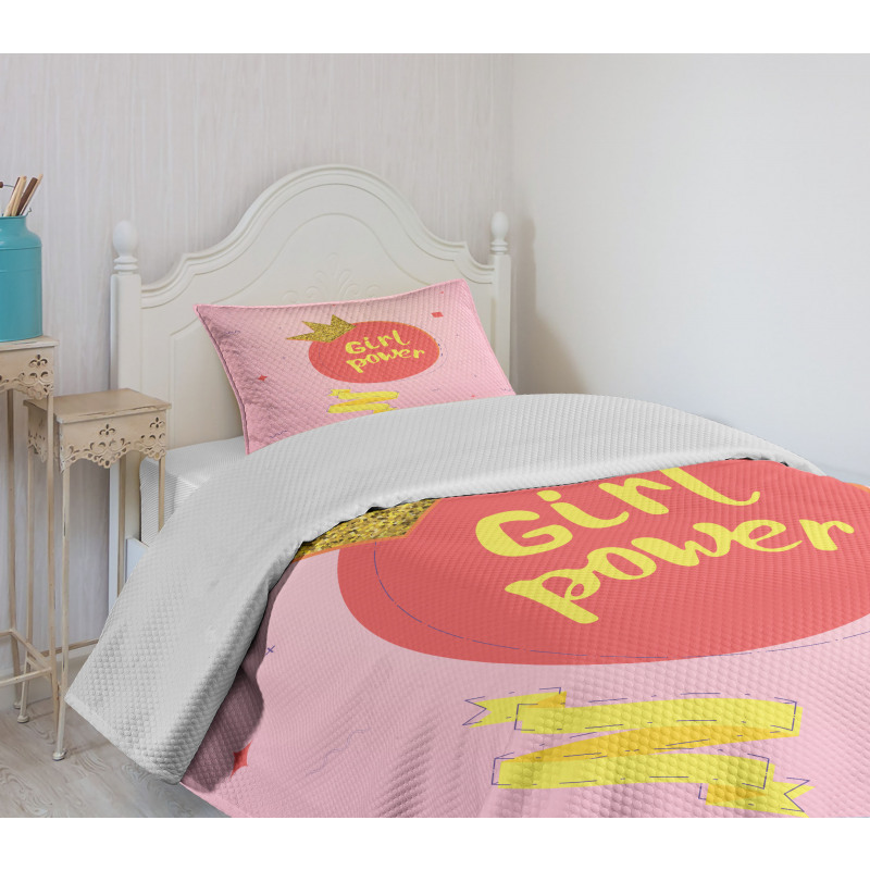 Iconic Design Crown Bedspread Set