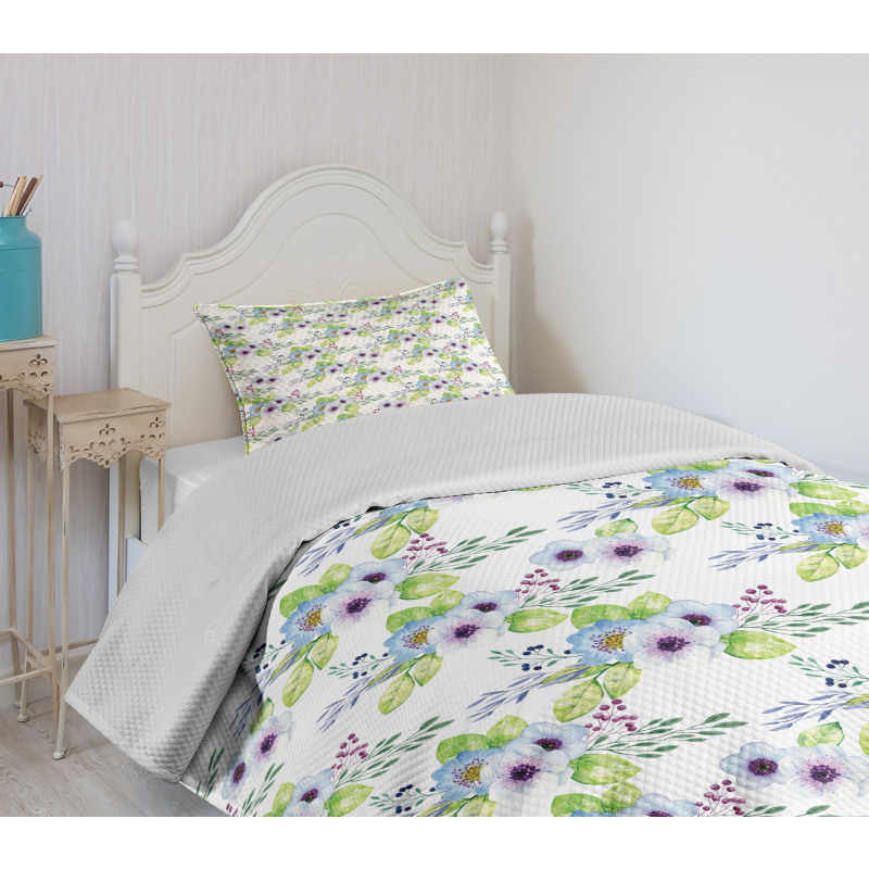 Bloom Botanical Romantic Bedspread Set