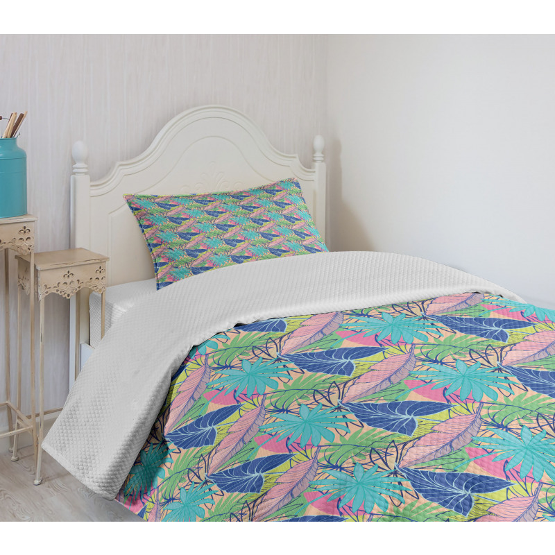 Banana Syngonium Plantation Bedspread Set