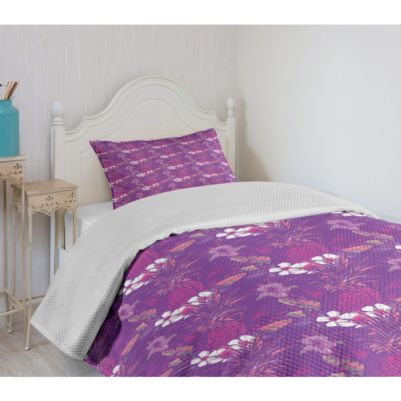 Leaves Summer Bedspread Set