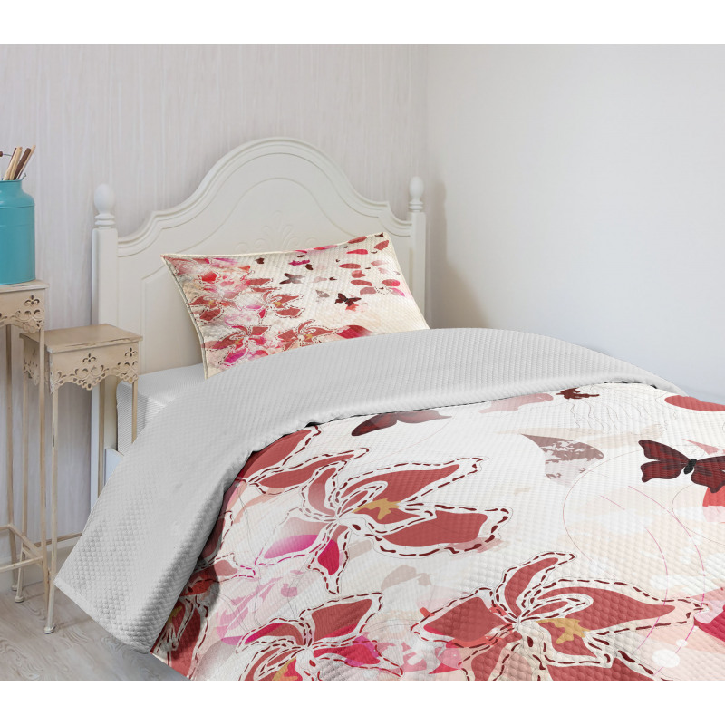 Orchids Butterflies Tropic Bedspread Set