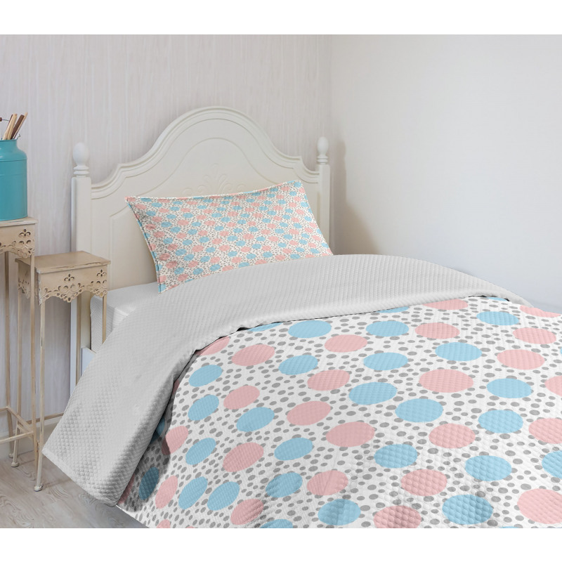 Children Pastel Circles Bedspread Set