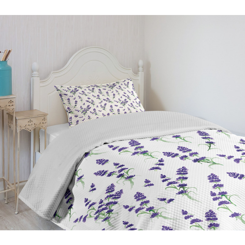 Lavender Bouquet Romance Bedspread Set