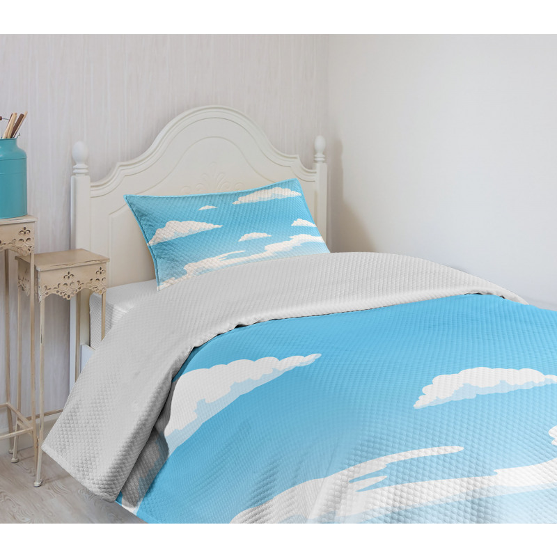 Summer Season Weather Pattern Bedspread Set