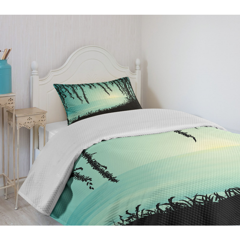 Liana Cave and Sea Bedspread Set