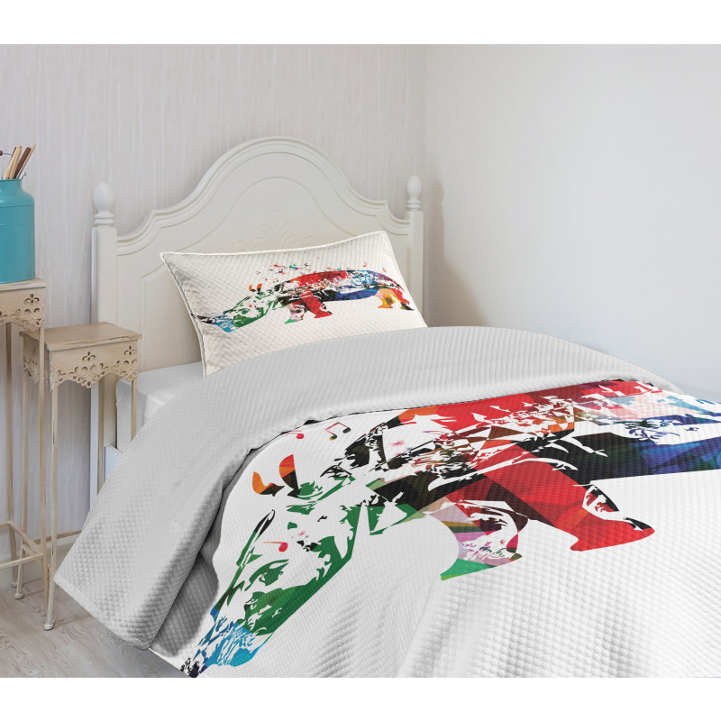 Musical Notes Animal Bedspread Set