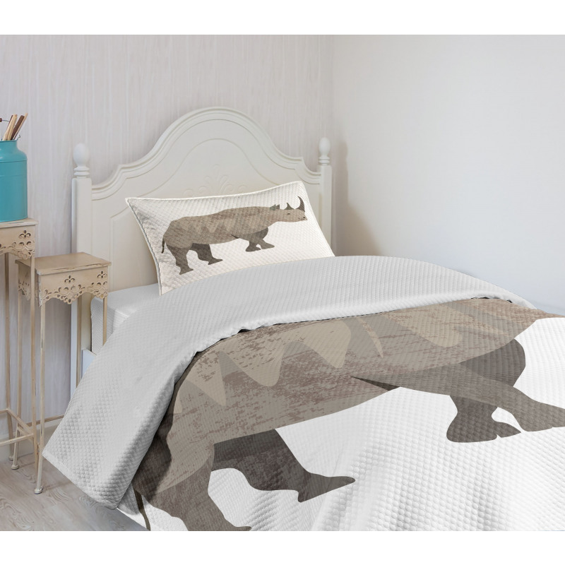 Herbivore Animal Monochrome Bedspread Set