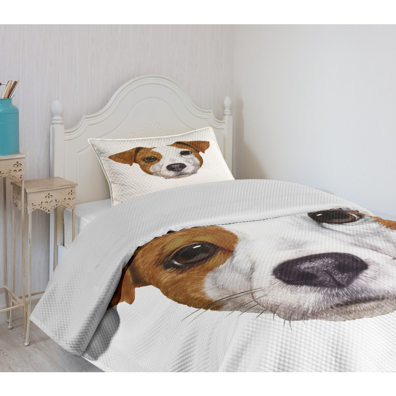 Hand Drawn Dog Animal Bedspread Set