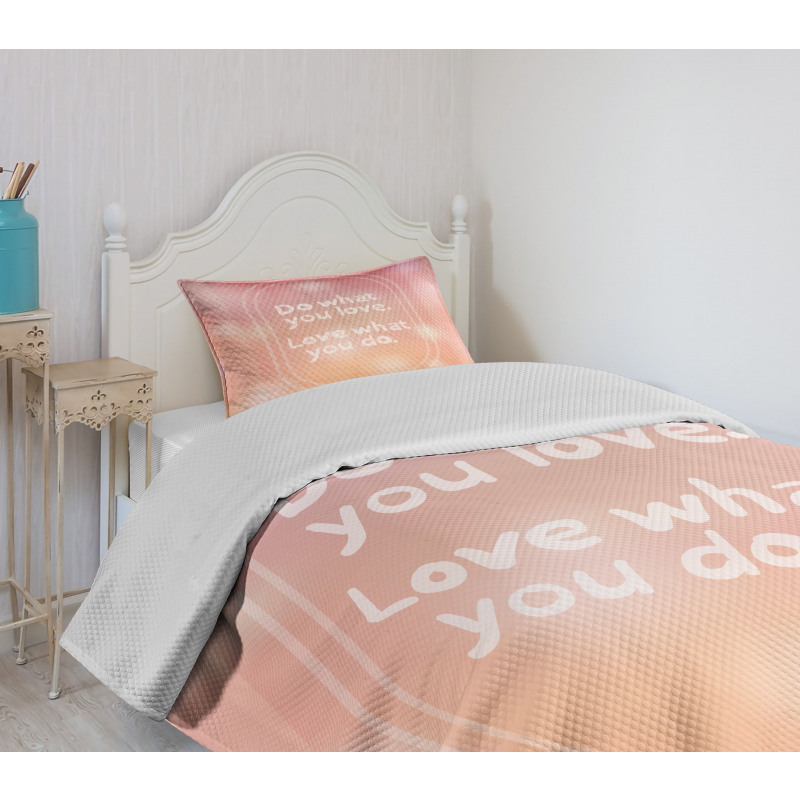 Pastel Colored Bokeh Effect Bedspread Set