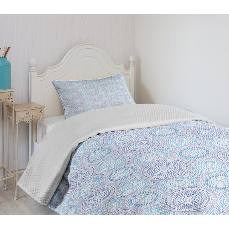 Sun Circles and Dots Bedspread Set