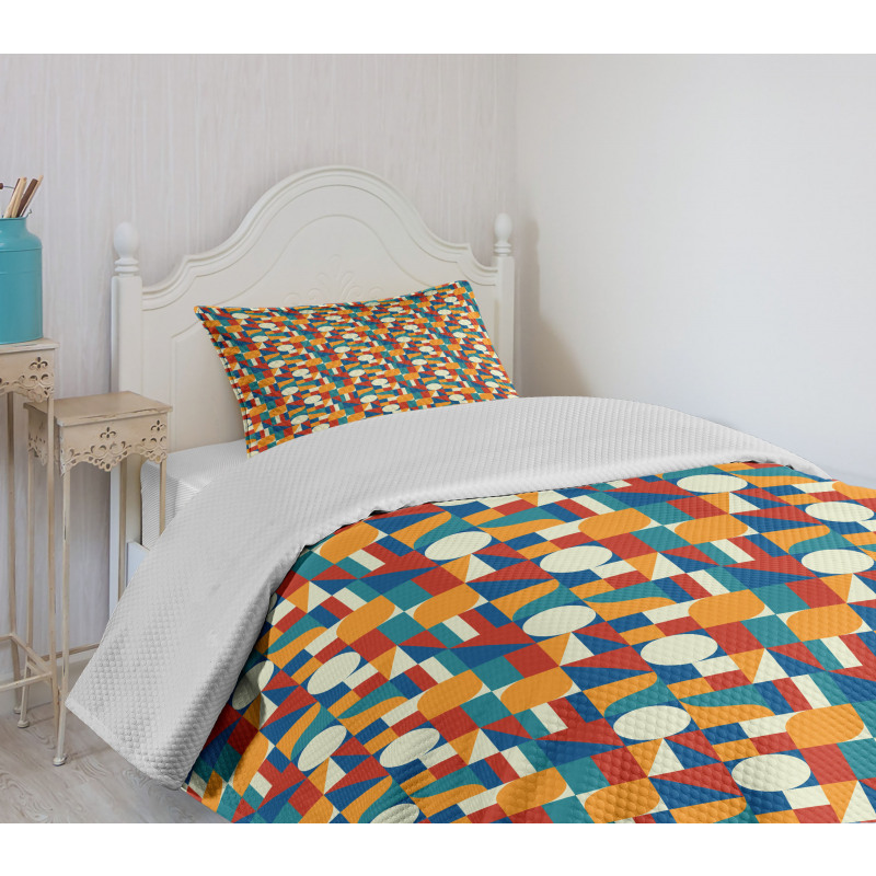 Geometric Modern Art Bedspread Set