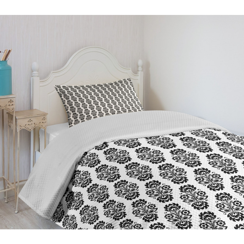 European Floral Bedspread Set