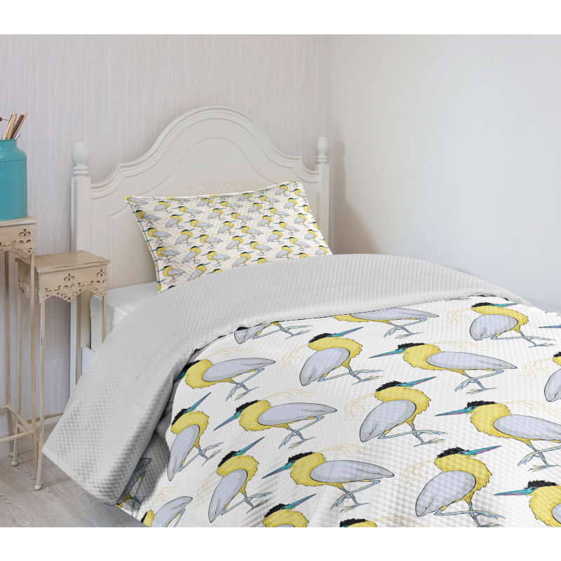 Exotic Bird Bedspread Set