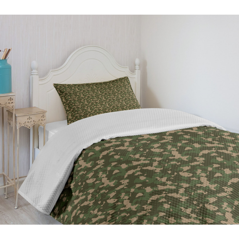 Jungle Marsh Camo Art Bedspread Set