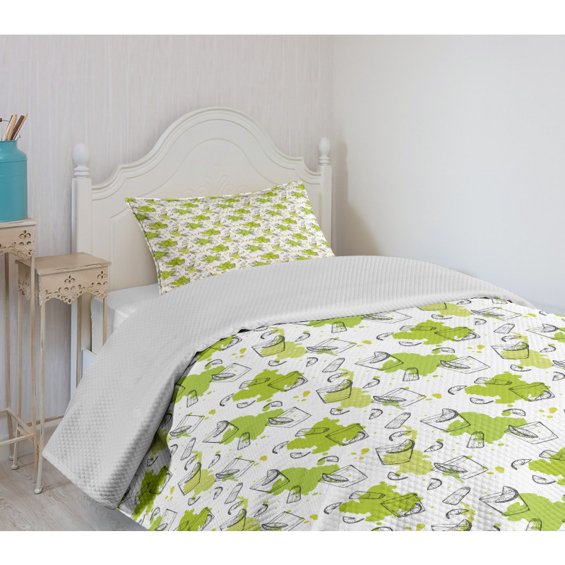 Lemon Slices Salt Shaker Bedspread Set