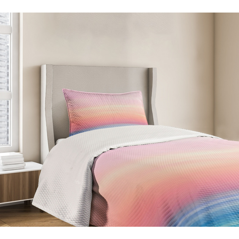 Ombre Sunset Calm Ocean View Bedspread Set