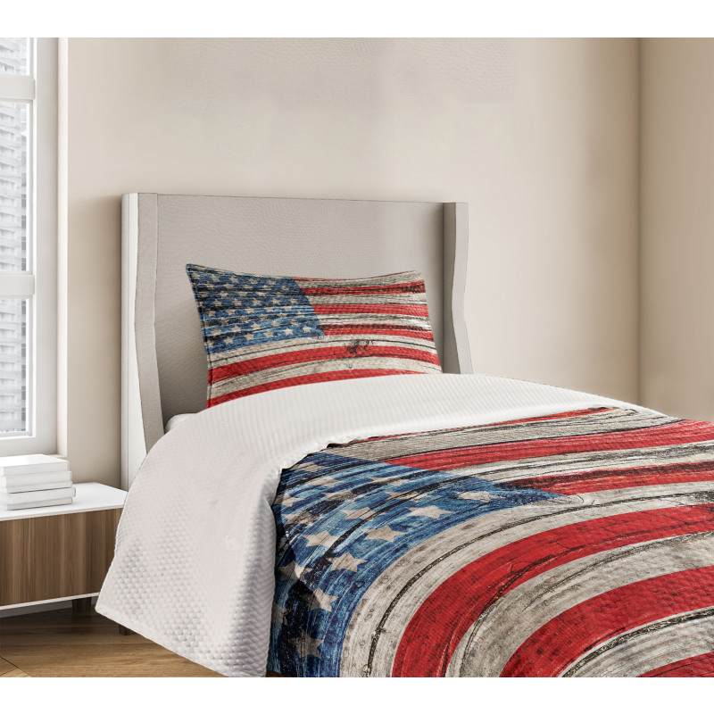 Fourth of July Theme Bedspread Set