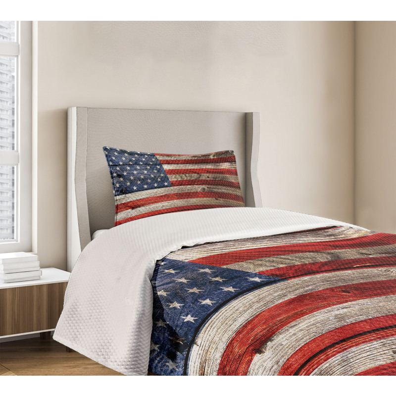 Independence Day Wall Bedspread Set