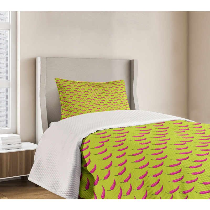 Modern Pop Artwork Chili Bedspread Set