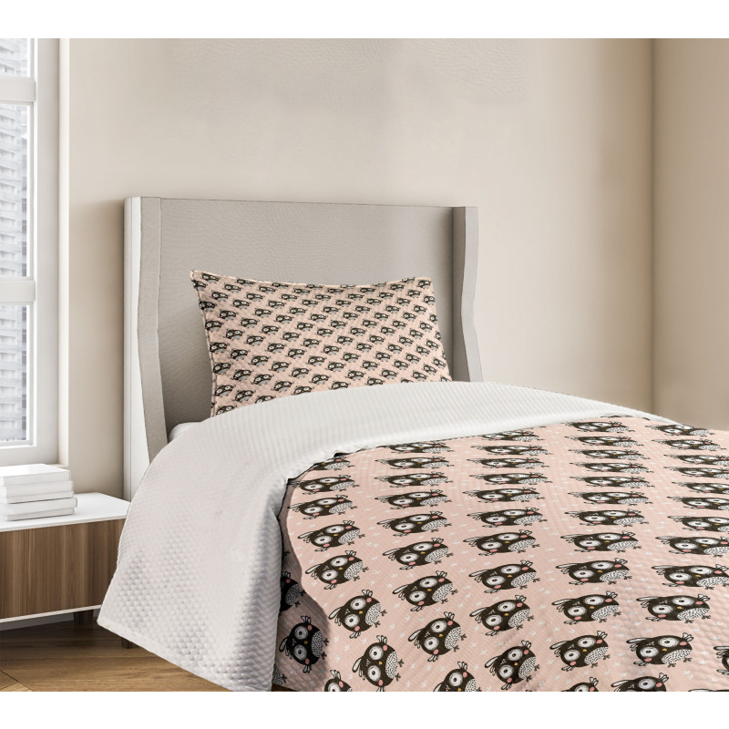 Little Owls Doodle Bedspread Set