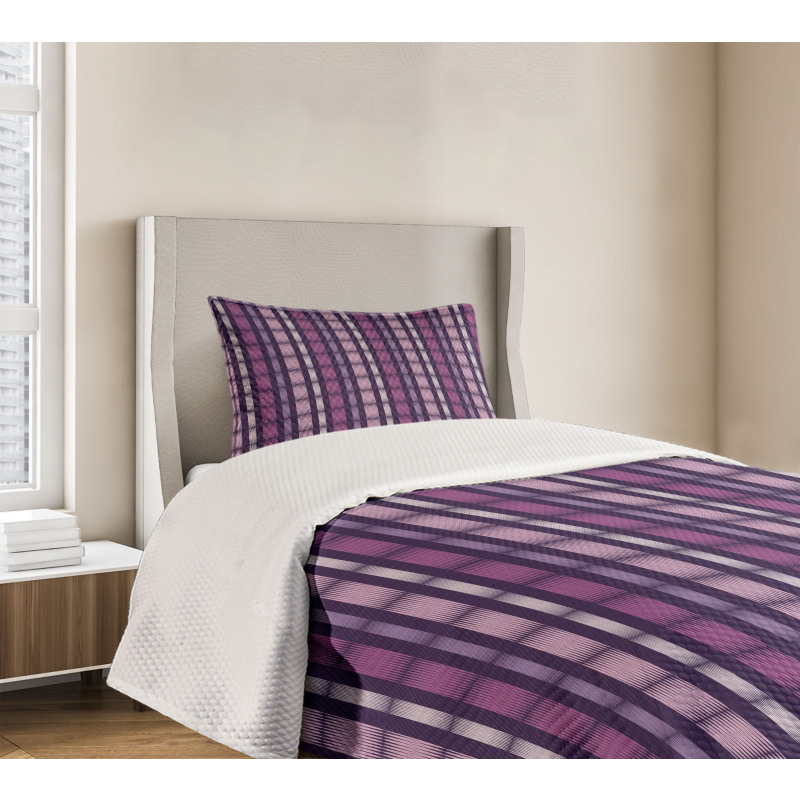 Abstract Stripes Bars Bedspread Set