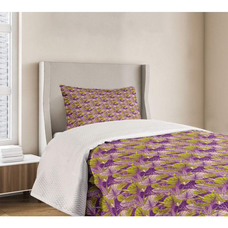 Botanical Leaves Bedspread Set