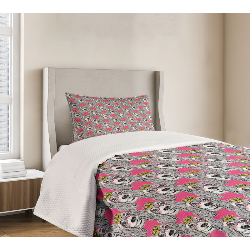 Doodle Puppy Bedspread Set