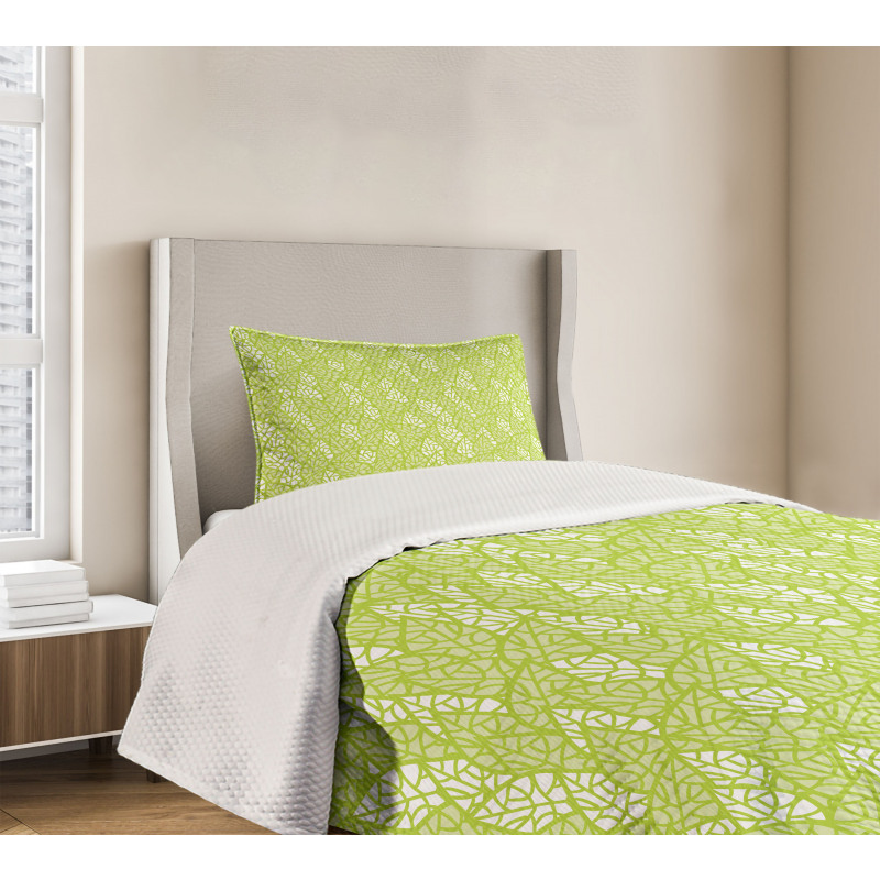 Ecology Garden Leaves Bedspread Set